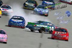 Stock car spinning