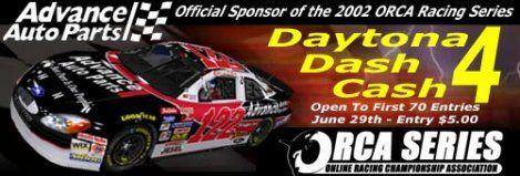 Online Racing Championship Association Daytona Dash 4 Cash